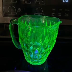 Uranium Diamond pattern pitcher